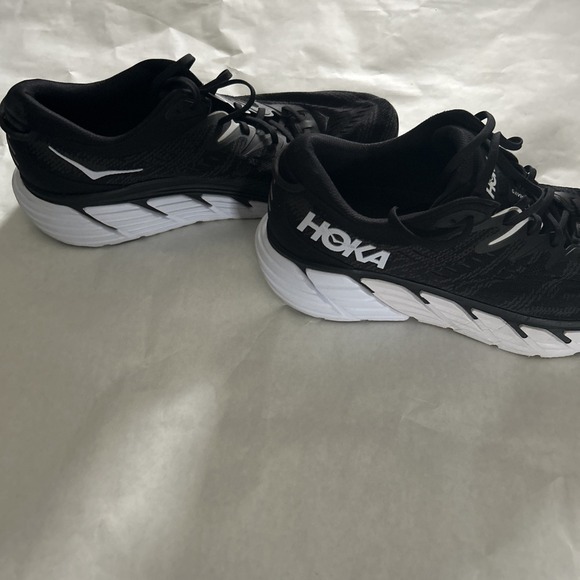 Hoka One One Gaviota 4 Mens Sz 13 Running Walking Sneakers Cushion Black White - Picture 7 of 9